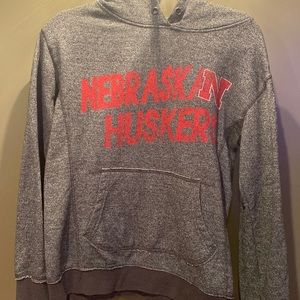 Gray Nebraska Huskers Hoodie